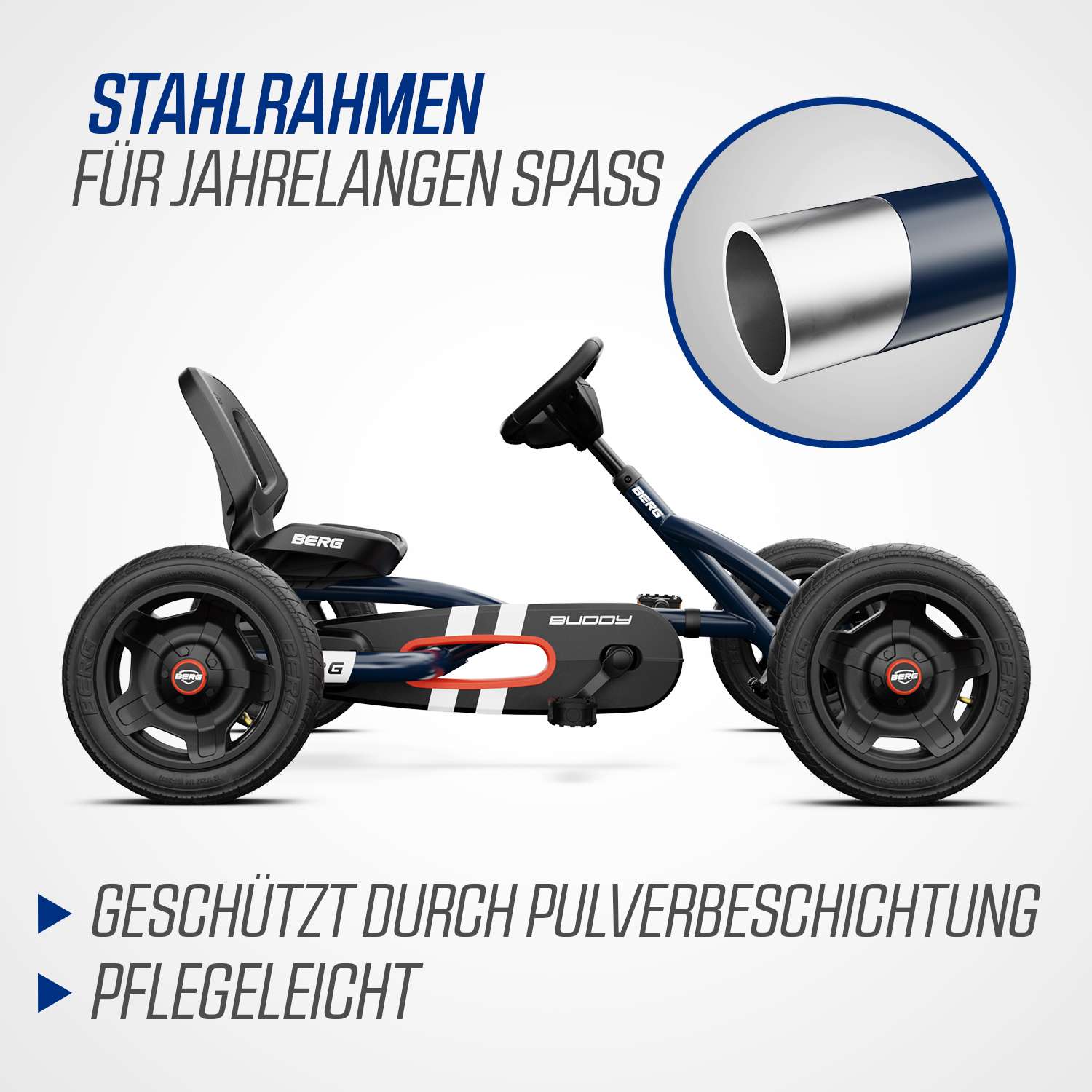 BERG Gokart Buddy Classic Blue (40 Jahre BERG) BERG Gokart Buddy Classic Blue (40 Jahre BERG)
